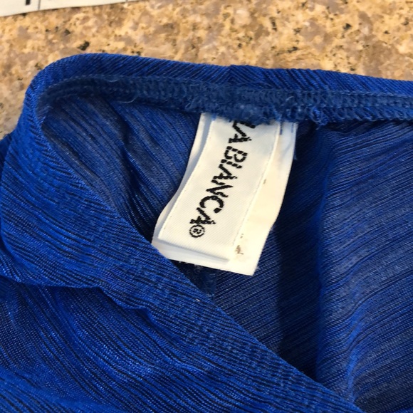 La Blanca Swim Skirt Cover Up Blue Size M - Picture 3 of 11